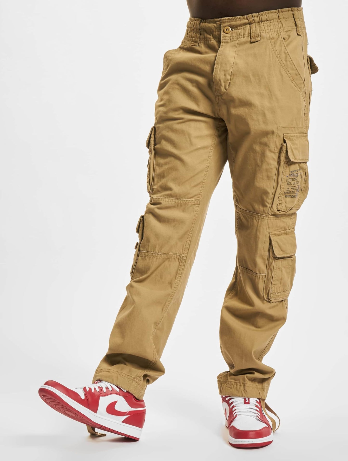 Brandit Pure Slim Fit Trousers Olive – Men’s Modern Cargo Pants