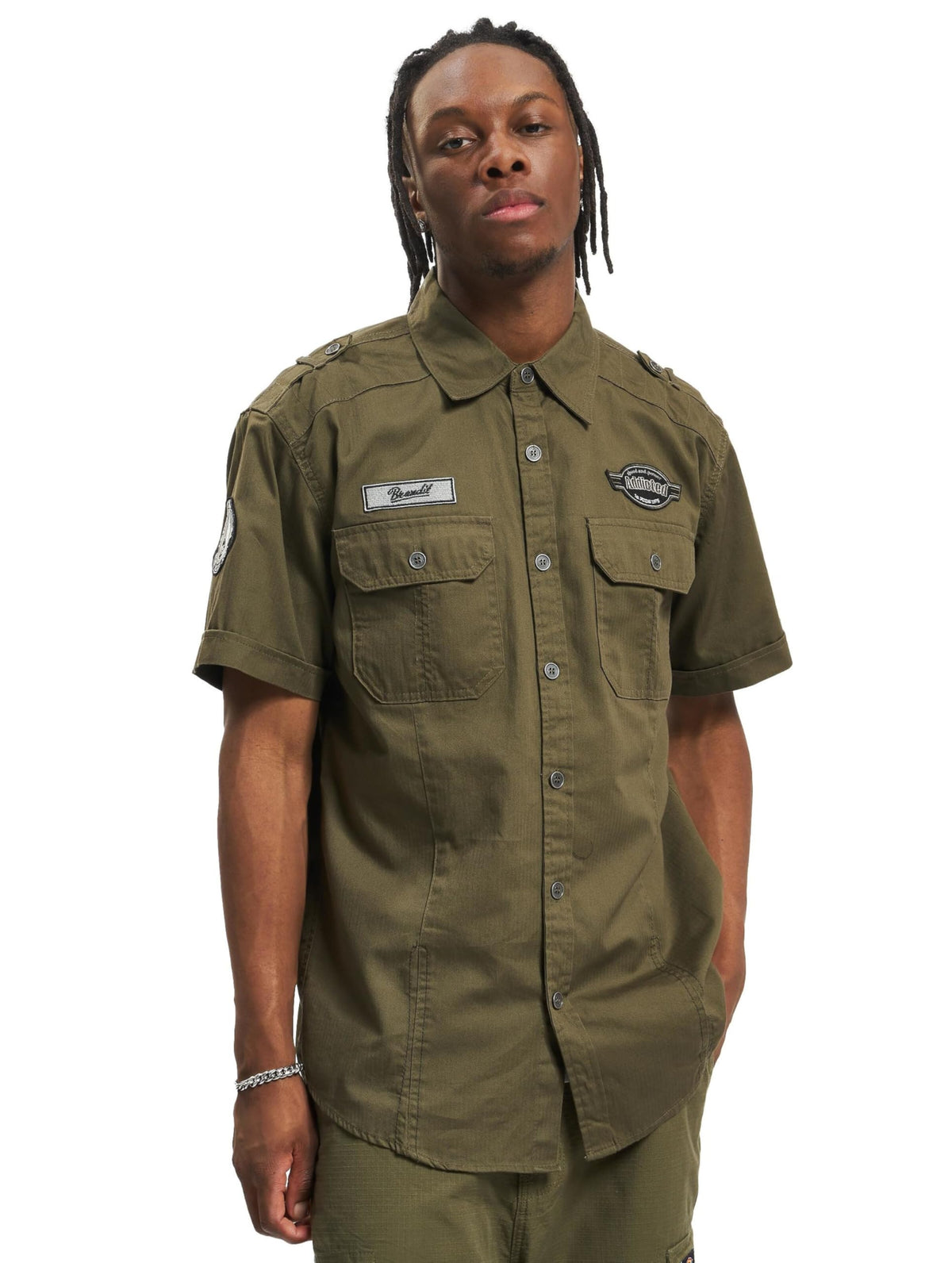 Brandit Luis Vintage Shirt Short Sleeve Olive