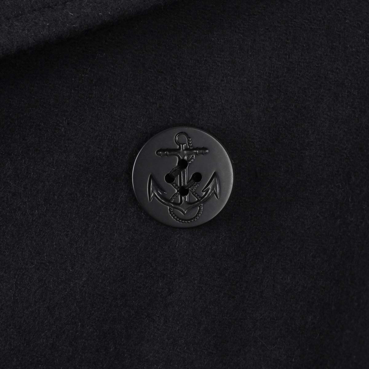 Mil-Tec US Navy Pea Coat Black – Classic Wool Blend Double-Breasted Jacket