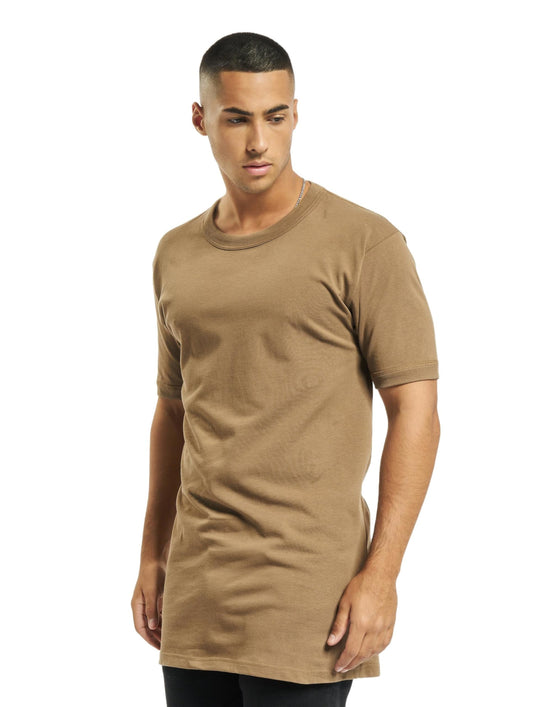 Brandit Men’s BW T-Shirt – Beige Casual Crew Neck Short Sleeve Tee, Size 9