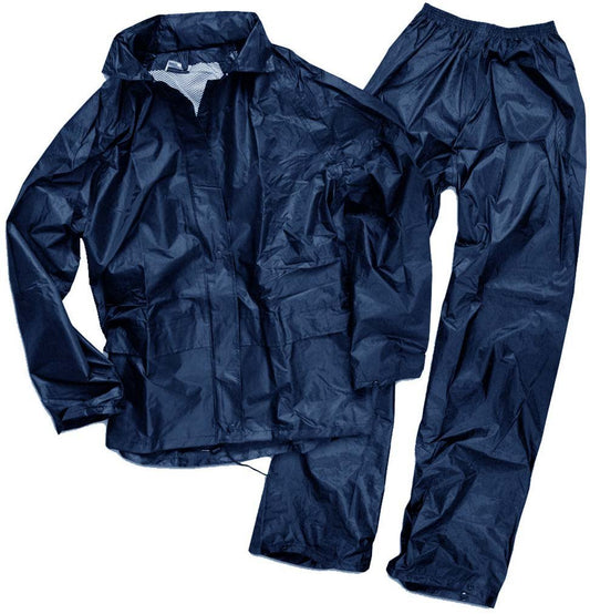 Mil-Tec Men’s Rain Suit Waterproof Jacket & Pants Lightweight Outdoor Set