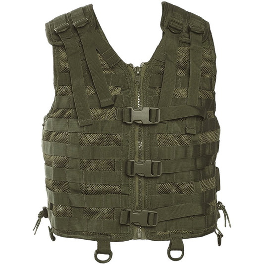 Military Tactical MOLLE Vest Carrier Adjustable Modular Airsoft