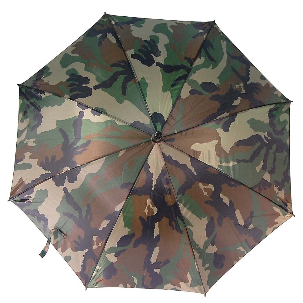 Mil-Tec Umbrella Woodland Camo 100% Polyester PU Coated Regular Size