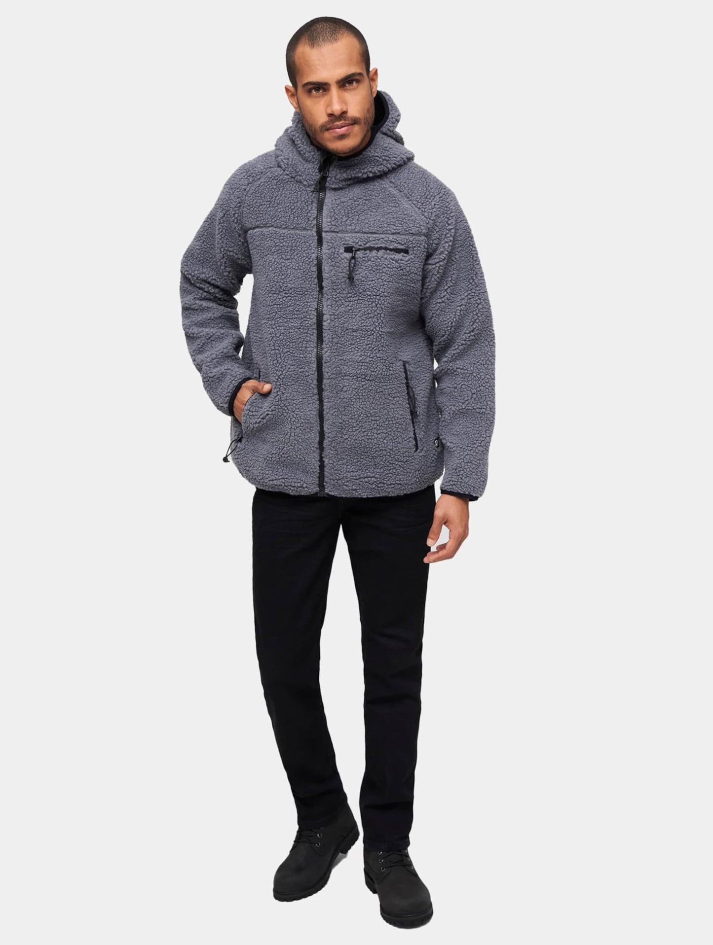 Brandit Men’s Teddyfleece Worker Jacket Olive | Warm Outdoor Winter Coat