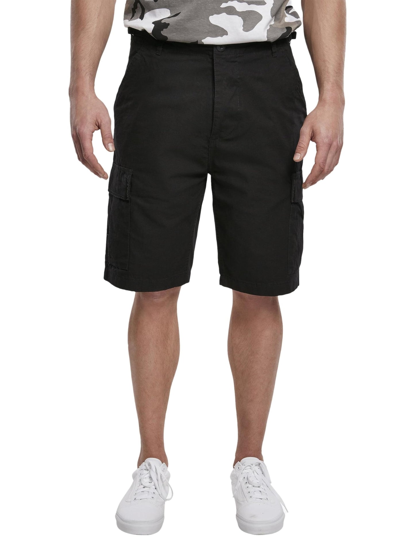 Brandit Men’s BDU Shorts Woodland – Vintage Military Cargo Shorts