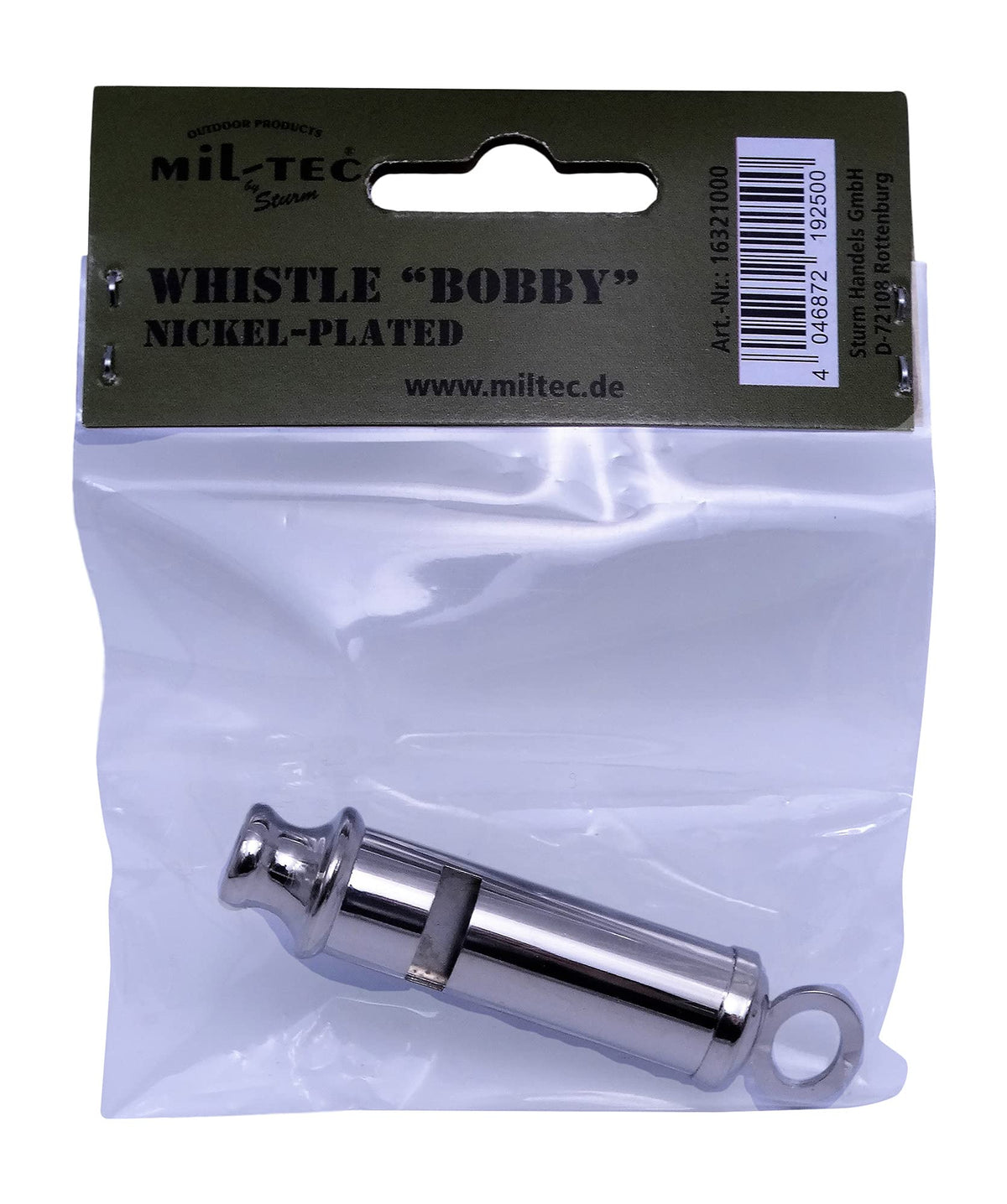 Mil-Tec Bobby Nickel-plated Whistle