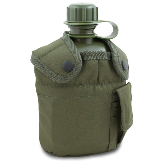 Mil-Tec Olive Plastic Field Bottle – Lightweight Outdoor Canteen