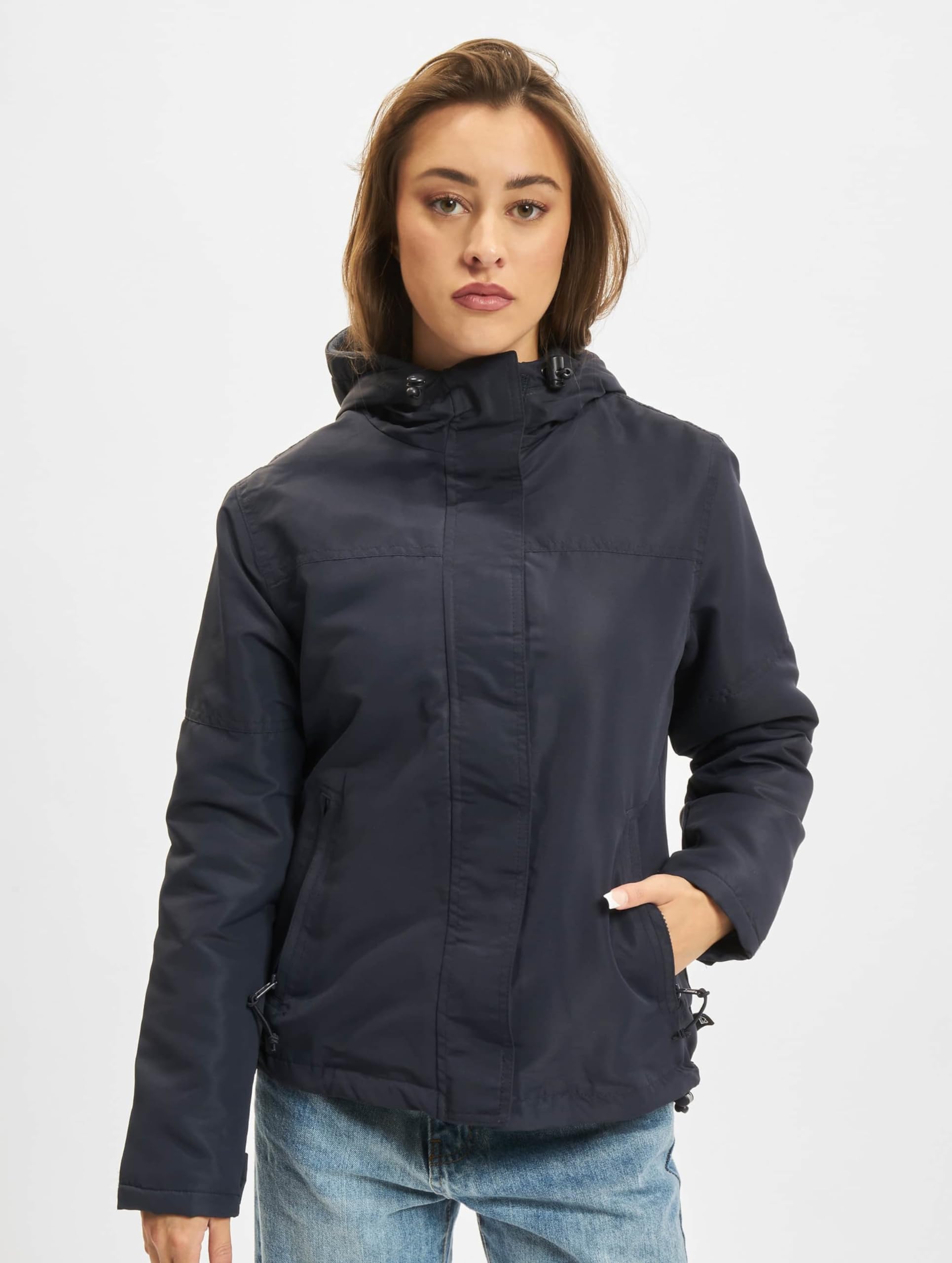 Brandit Women’s Windbreaker Navy 3XL – Frontzip Plus Size Jacket