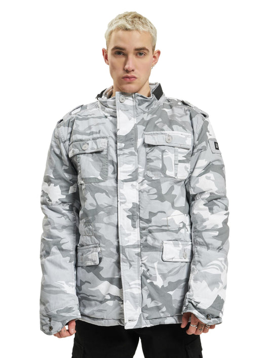 Brandit Britannia Winter Jacket Blizzard Camo 3XL – Men’s Vintage Coat