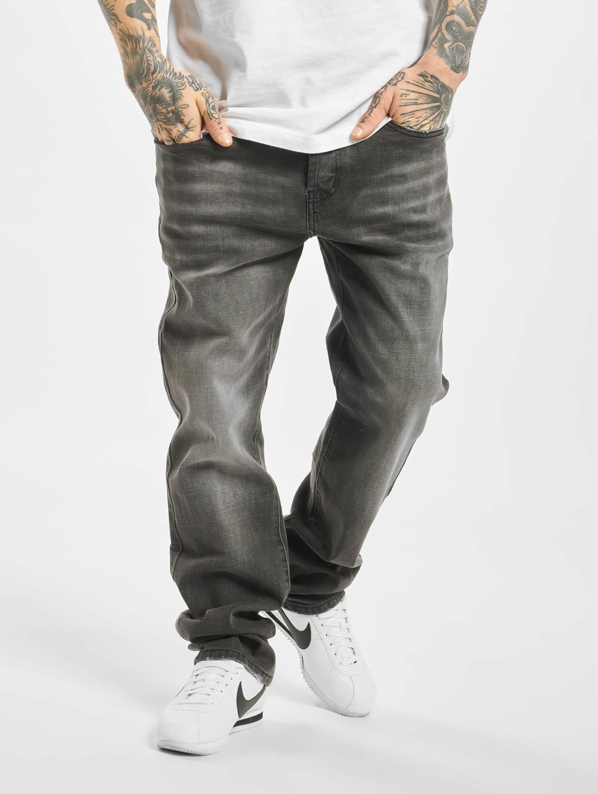 Brandit Men’s Rover Denim Jeans Black – Classic Straight Fit Jeans