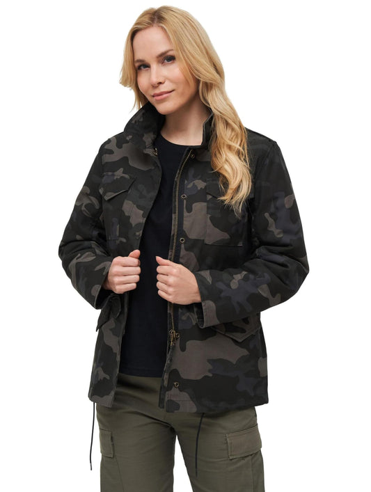 Brandit Women’s M65 Standard Winter Jacket – Dark Camo Military Parka, Size 5XL