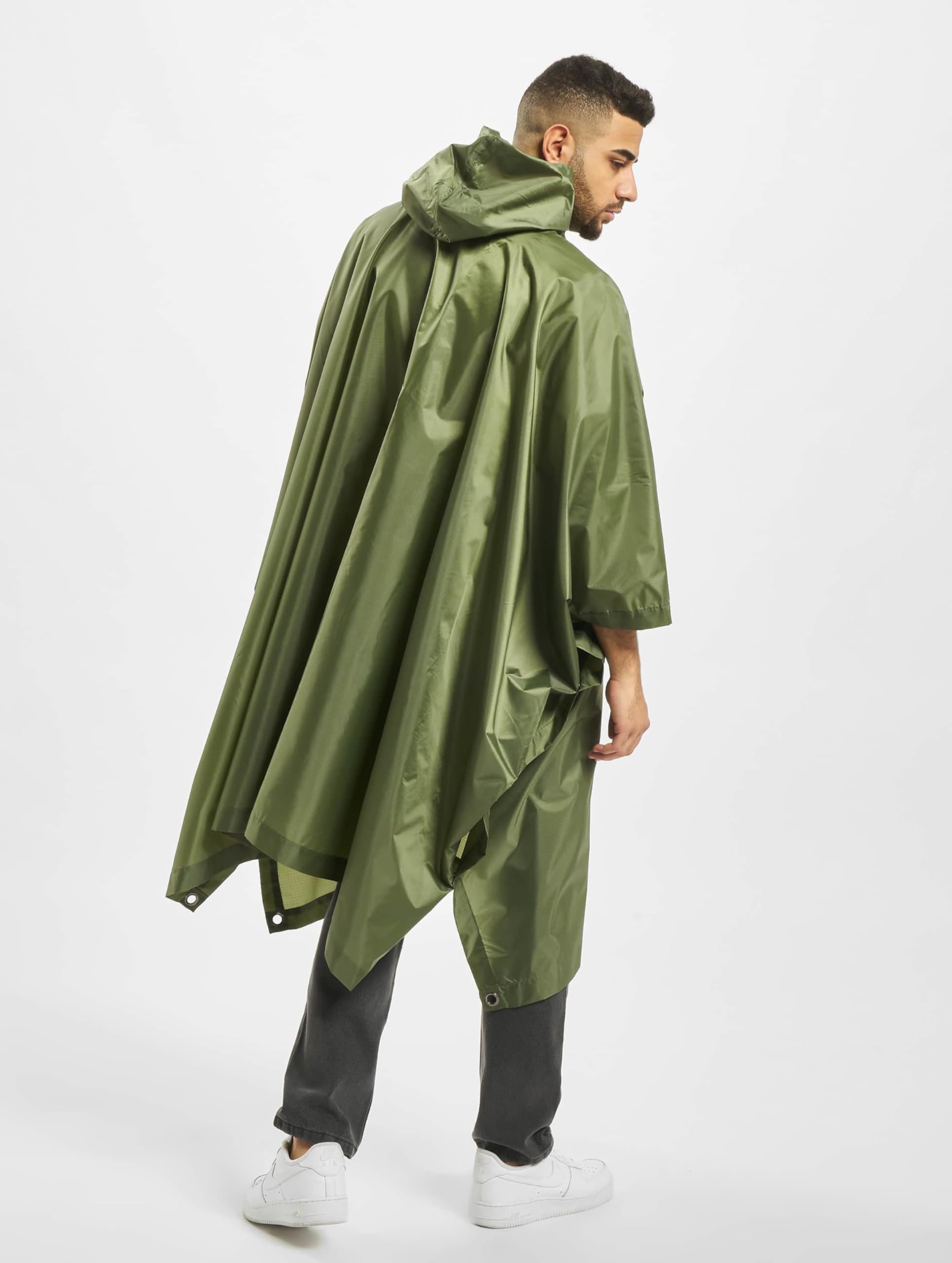Brandit Unisex Rain Jacket Ripstop Poncho, Color:Olive, Size:one Size