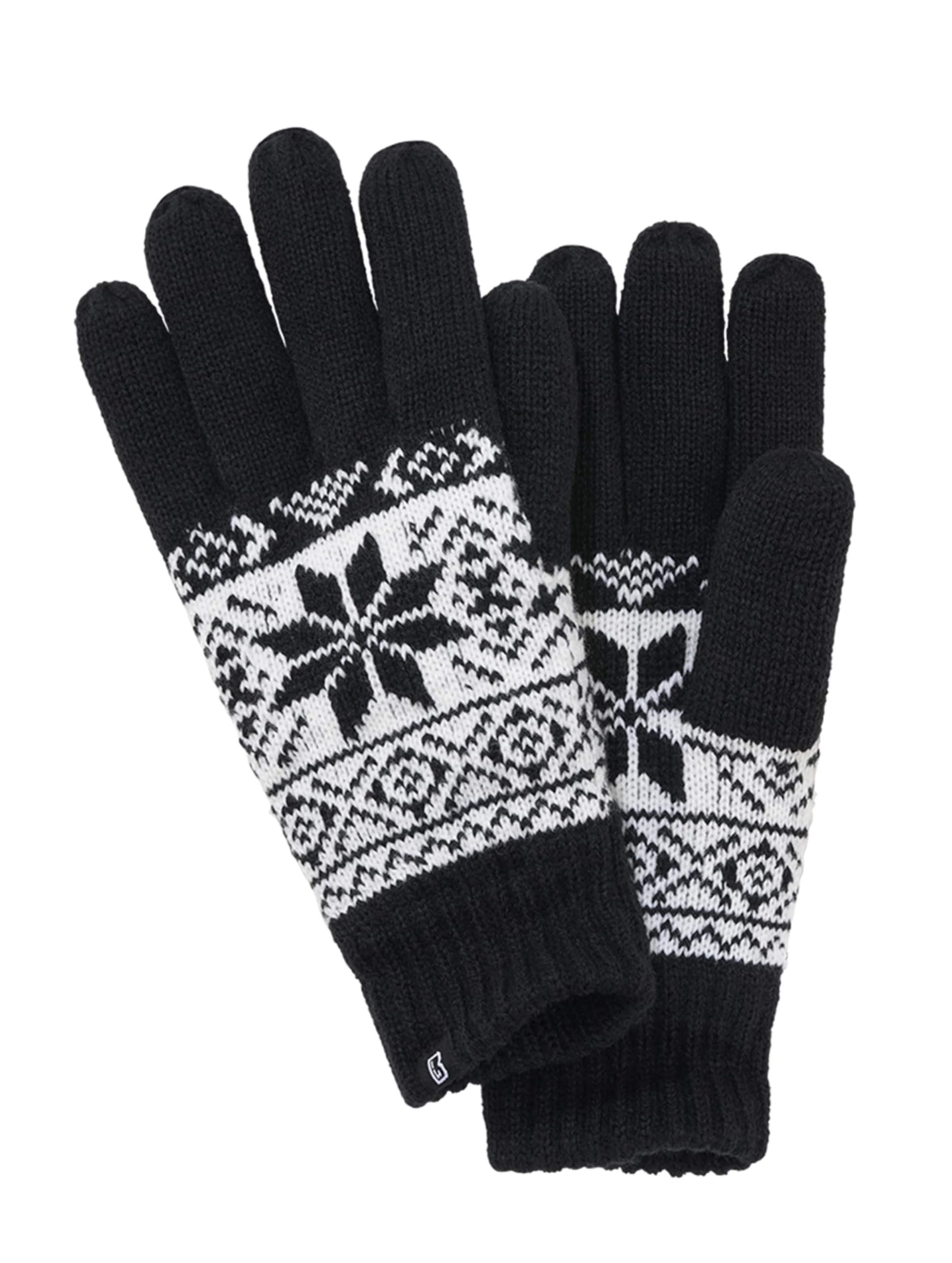 Brandit Unisex Winter Gloves Red/White – Warm Knit Regular Fit Gloves
