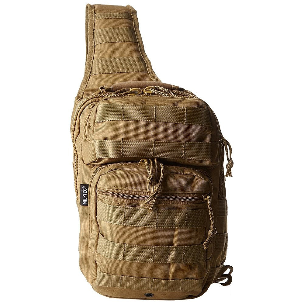 Mil-Tec Single Shoulder Strap Tactical Assault Backpack 10L – Compact Sling Pack
