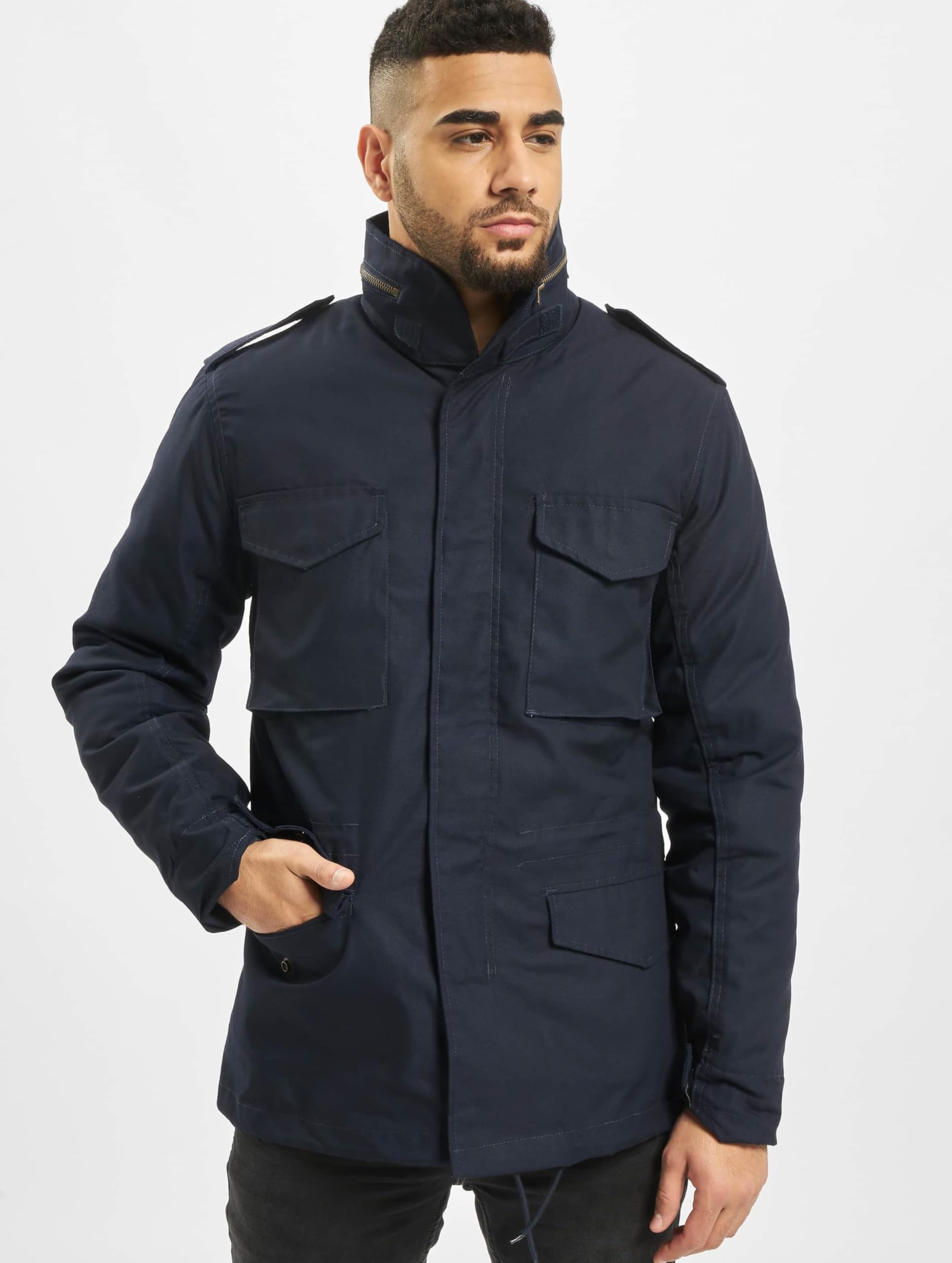 Brandit Men’s M65 Standard Jacket Navy – Classic Military Field Coat 6XL