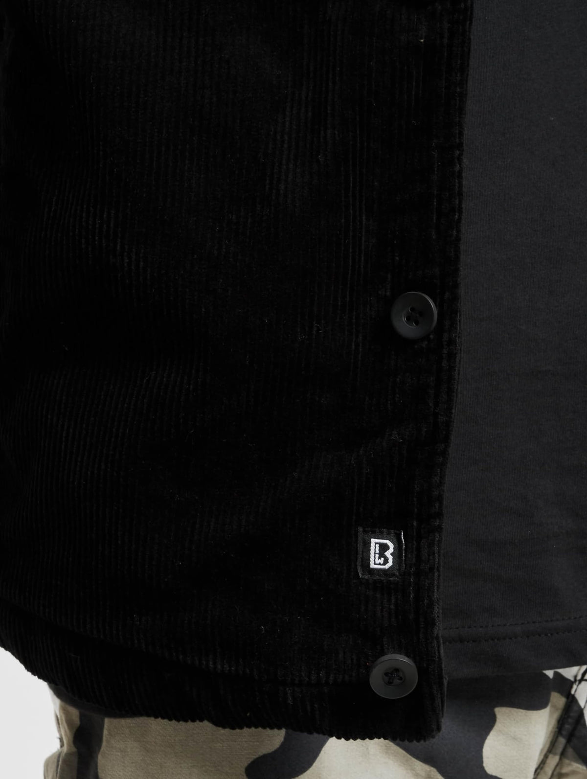 Brandit Corduroy Jacket Black