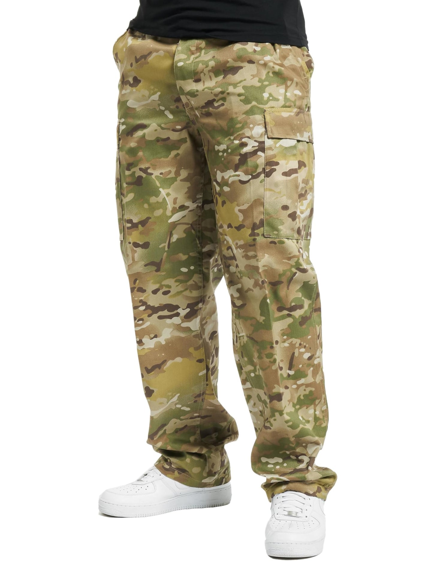 Brandit Men’s US Ranger Trousers Olive – Classic Military Cargo Pants