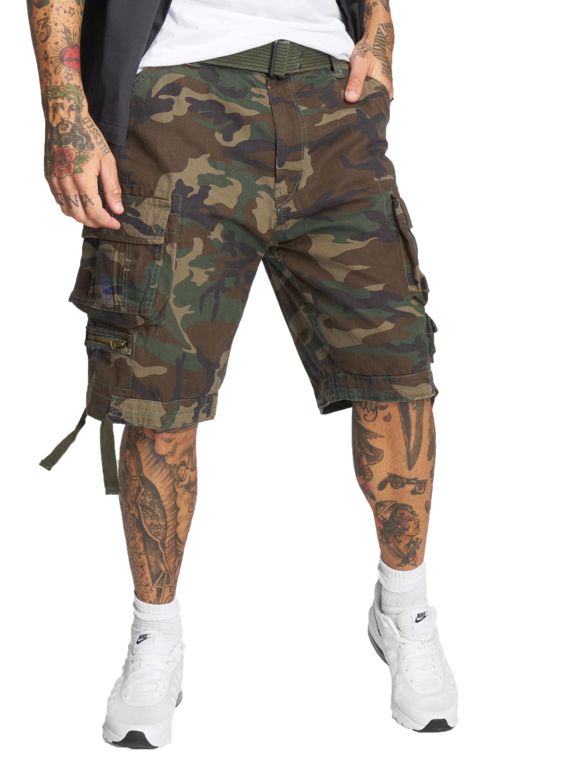 Brandit Men Shorts Savage Vintage 2001, Size:6XL, Color:woodland