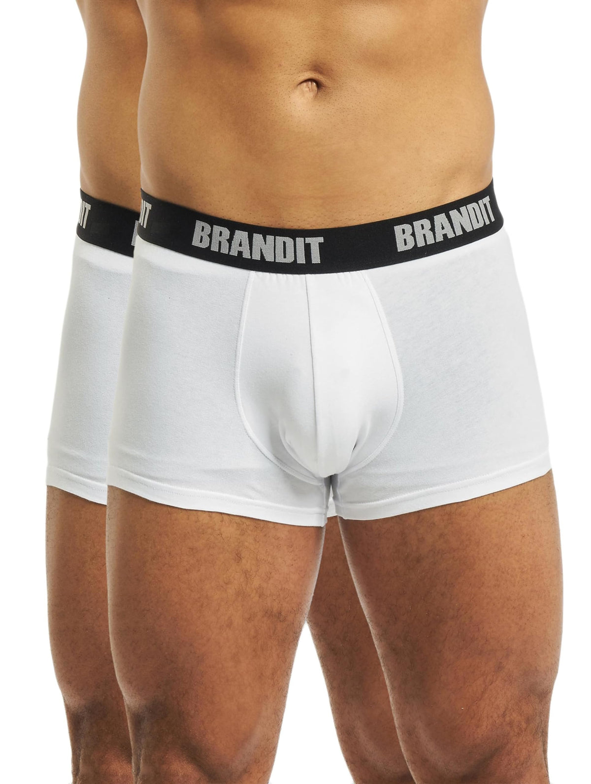 Brandit Boxer Shorts Logo 2 Pack White