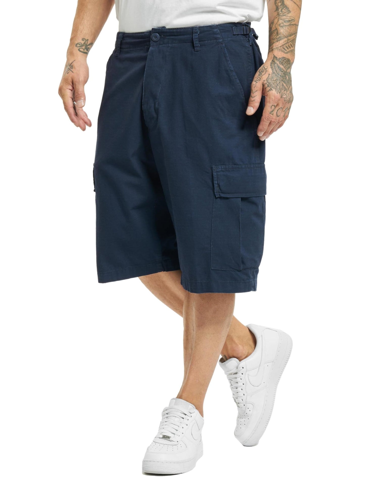 Brandit Men’s BDU Shorts Woodland – Vintage Military Cargo Shorts