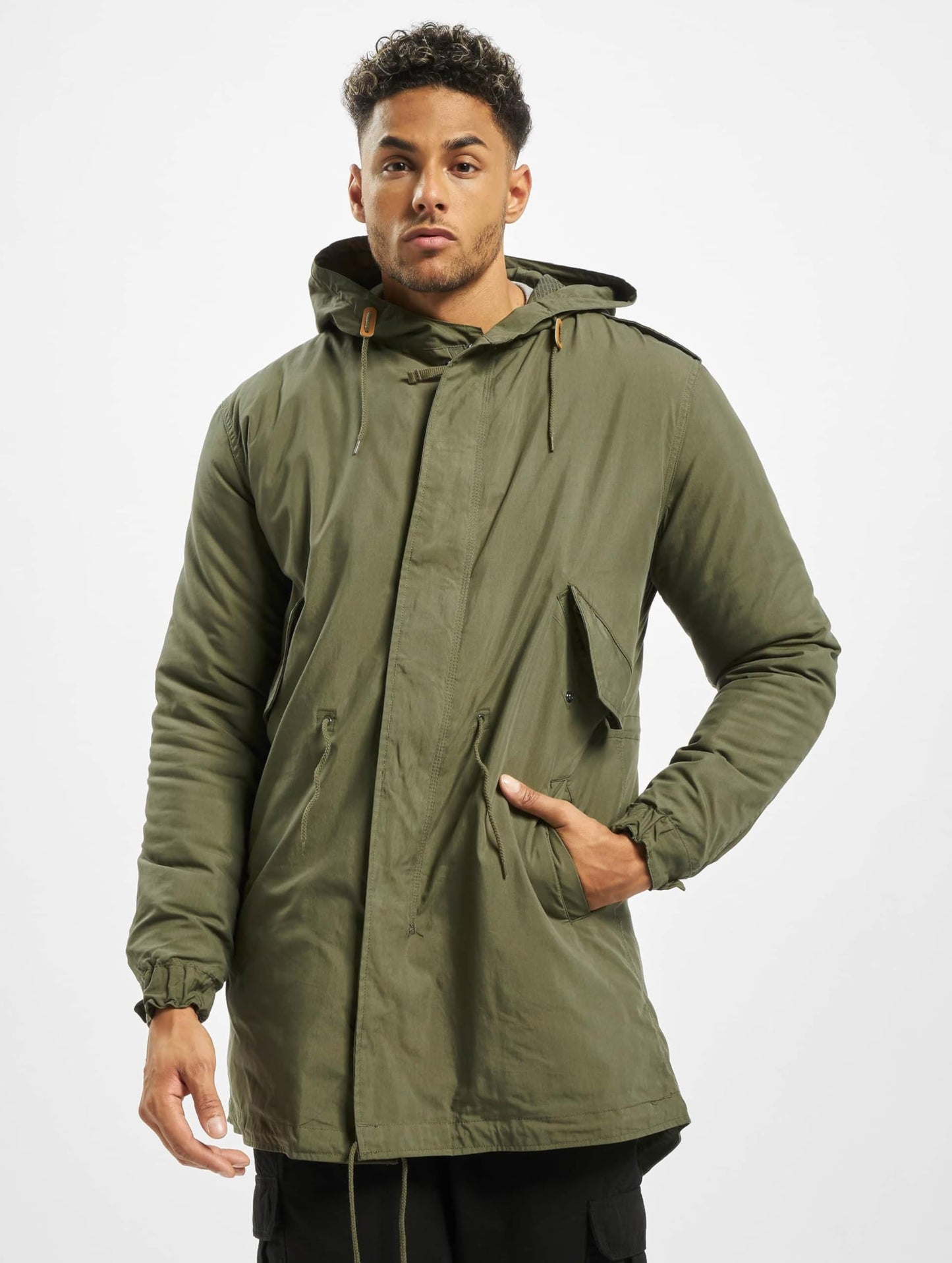 Brandit Men’s M51 US Parka Olive – Military Vintage Winter Jacket XL