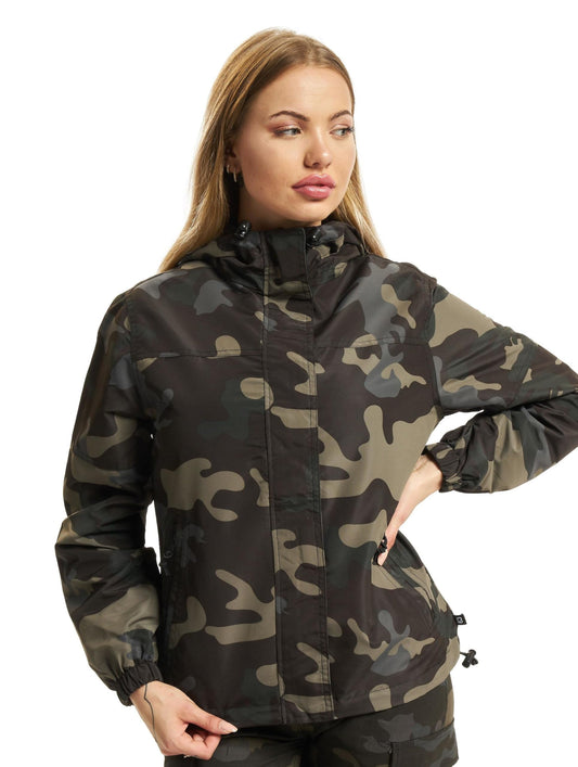 Brandit Ladies Summer Windbreaker – Dark Camo, Size 4XL, Lightweight Jacket