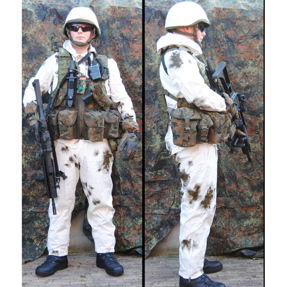 MIL-TEC Cotton Suits - Men's, Snow Camo, Large, 11971000-904