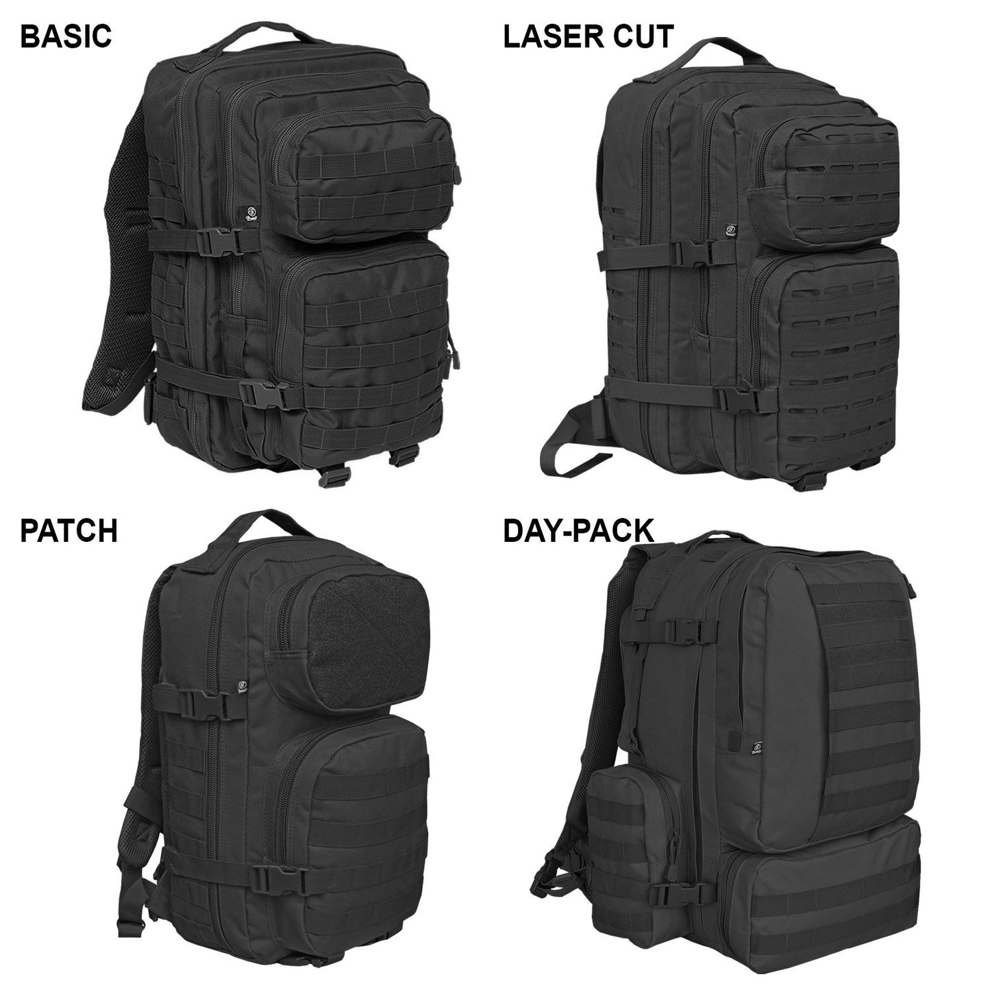 Brandit US Cooper Lasercut Backpack – Medium, Tactical Military Rucksack