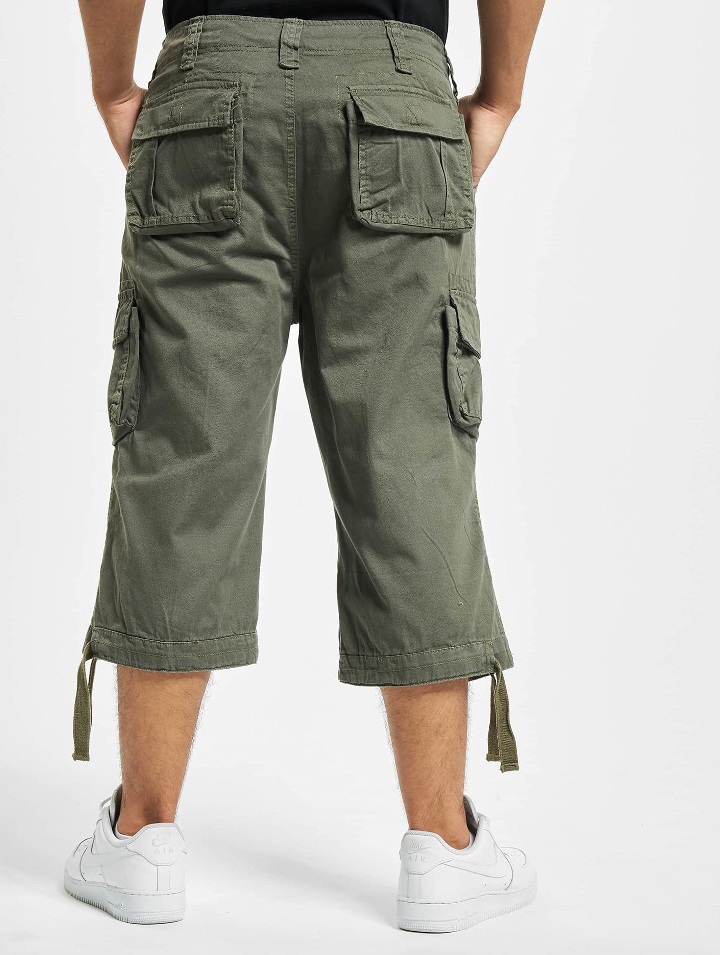 Brandit Men’s Urban Legend 3/4 Shorts Olive – Vintage Military Cargo Shorts
