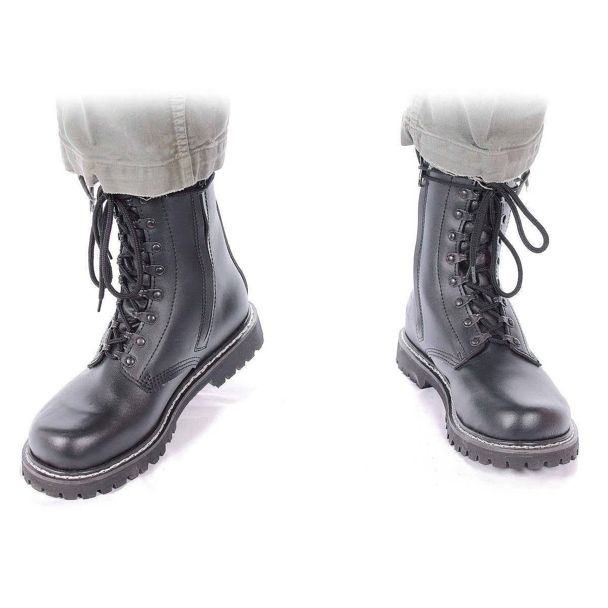 Mil-Tec Para Boots with Pile Lining and Zipper Black