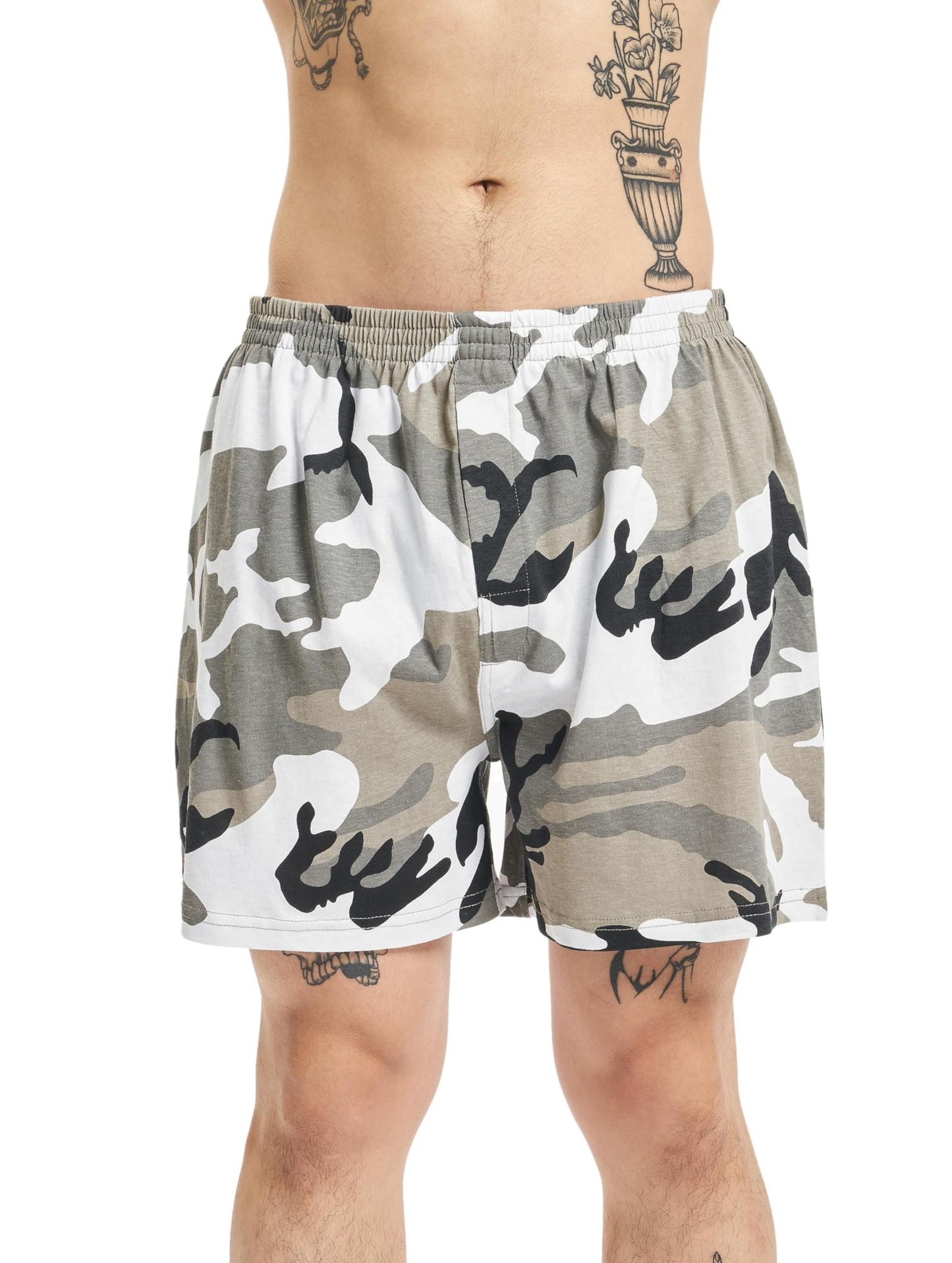 Brandit Men’s Boxer Shorts Olive – 100% Cotton Comfortable Underwear