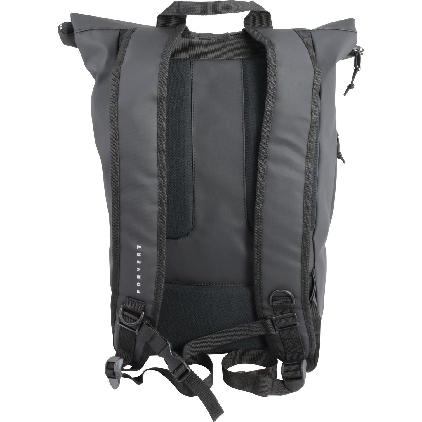 Forvert Lorenz Tarp Backpack – Unisex Waterproof Daypack with Roll Closure, Black