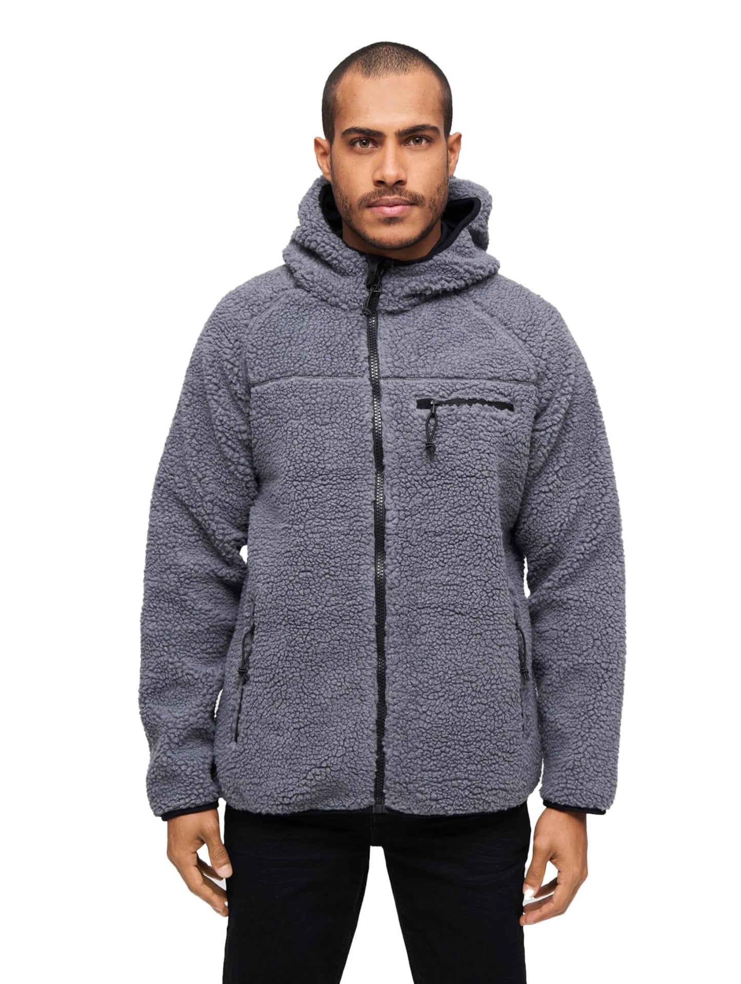 Brandit Men’s Teddyfleece Worker Jacket Olive | Warm Outdoor Winter Coat
