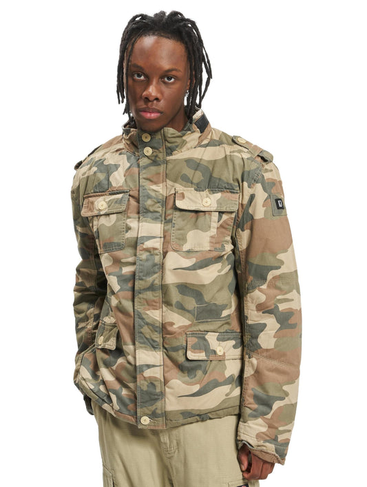 Brandit Britannia Winter Jacket Light Woodland 5XL – Men’s Camo Coat