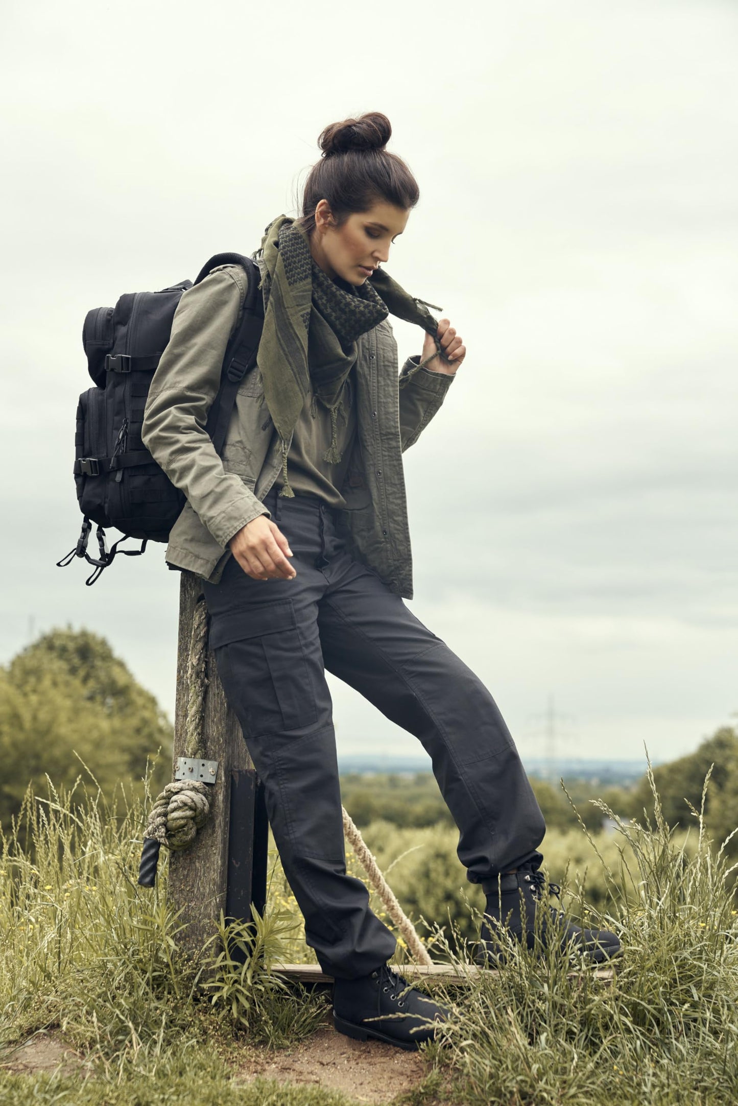 Brandit Women’s BDU Ripstop Pants Black 4 US – Durable Tactical Trousers