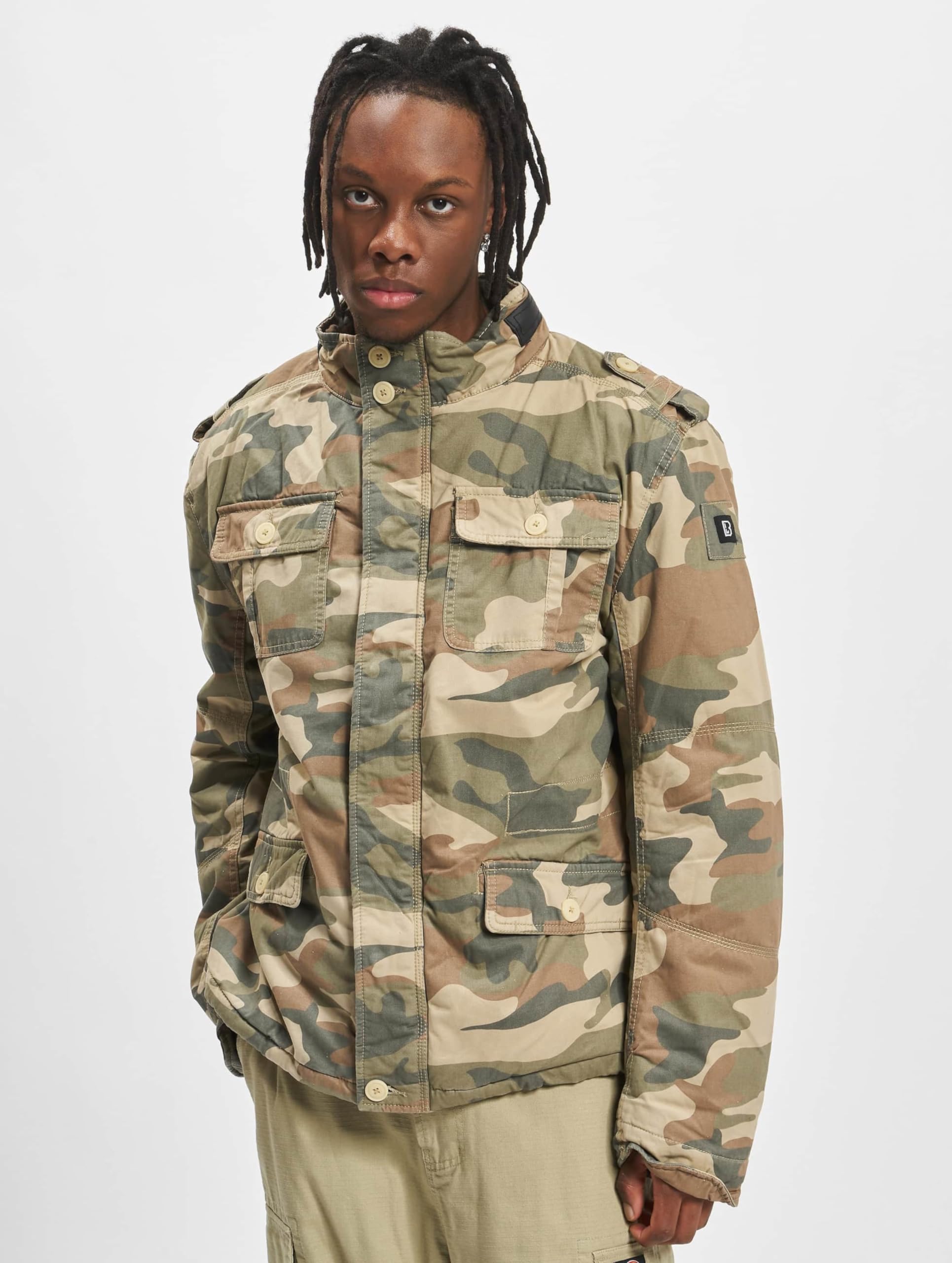 Brandit Britannia Winter Jacket Light Woodland S – Men’s Camo Jacket