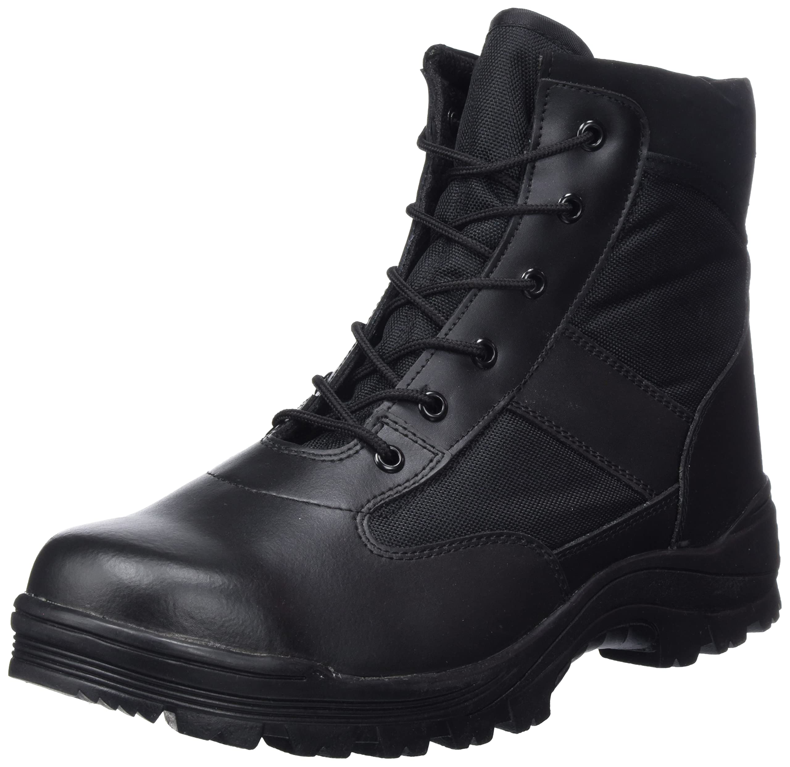 Mil-Tec Men’s Retro Mid Calf Boots Black Leather Tactical Style