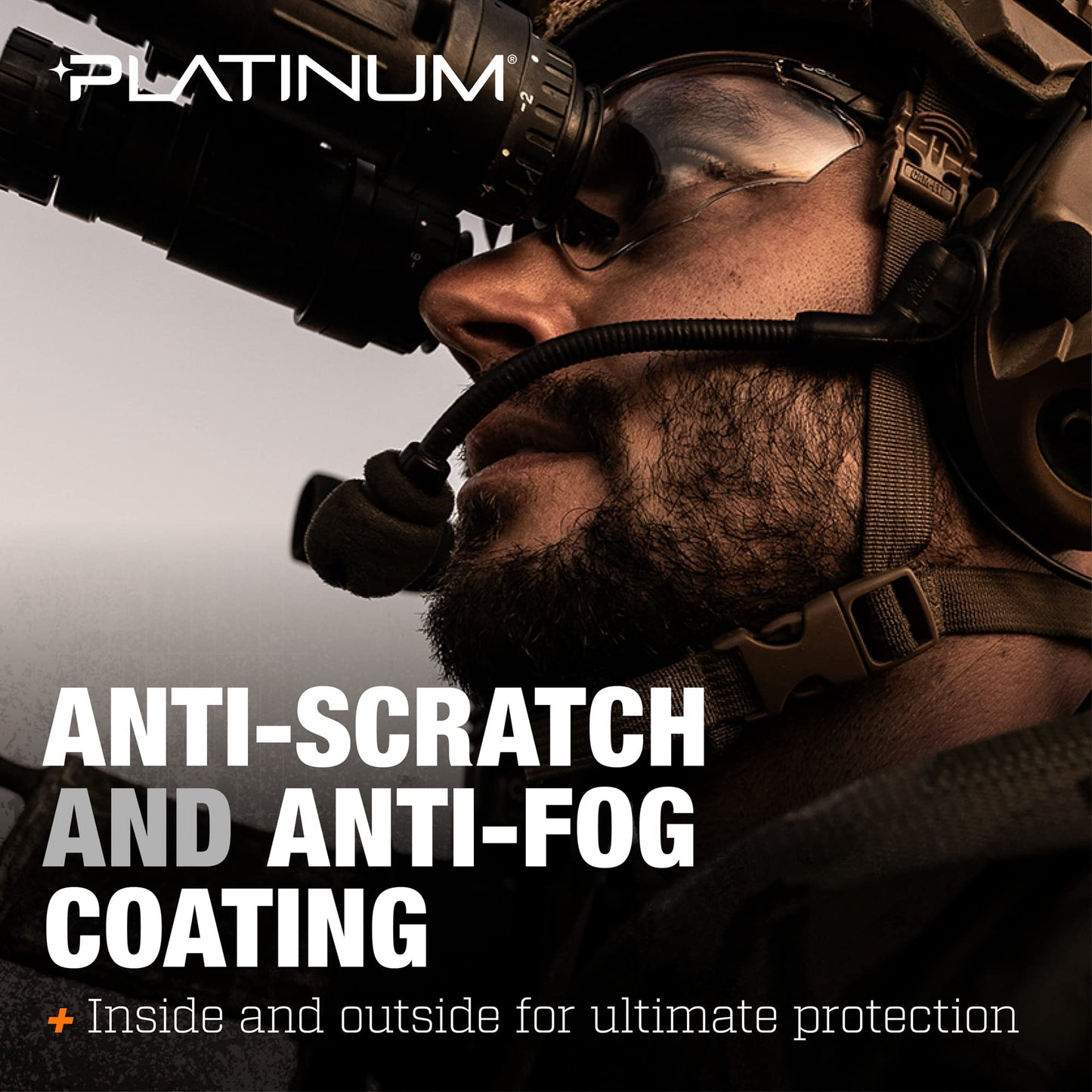Bollé Combat Ballistic Glasses – Clear, Smoke & ESP Lenses Black Frame