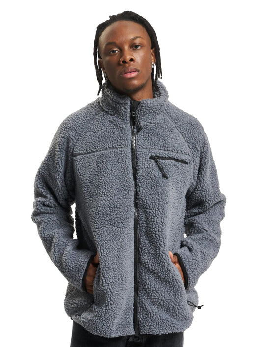 Brandit Men’s Fleece Full Zip Jacket – Warm Lightweight Outdoor Layer