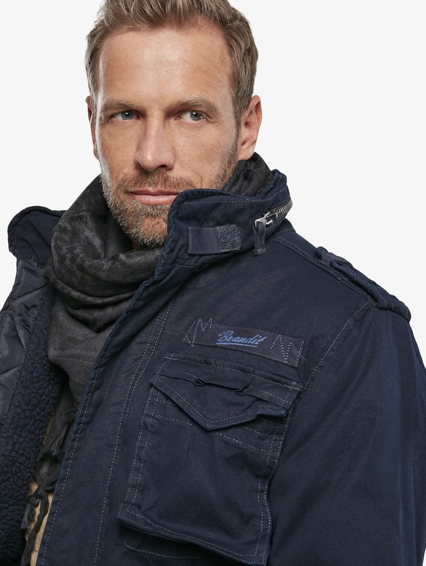 Brandit Men’s M-65 Giant Jacket Navy – Vintage Military Field Coat 7XL