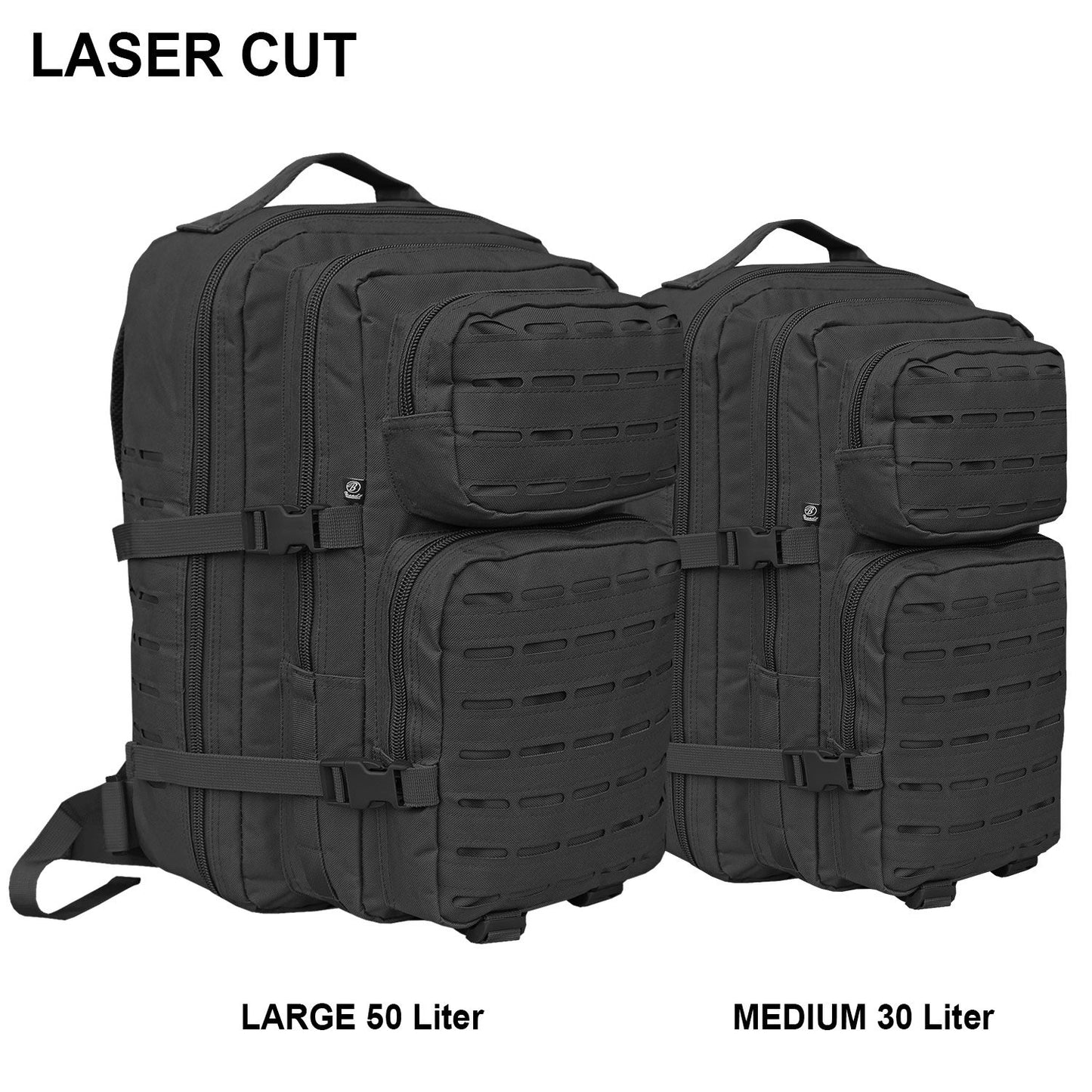 Brandit US Cooper Lasercut Backpack – Medium, Tactical Military Rucksack