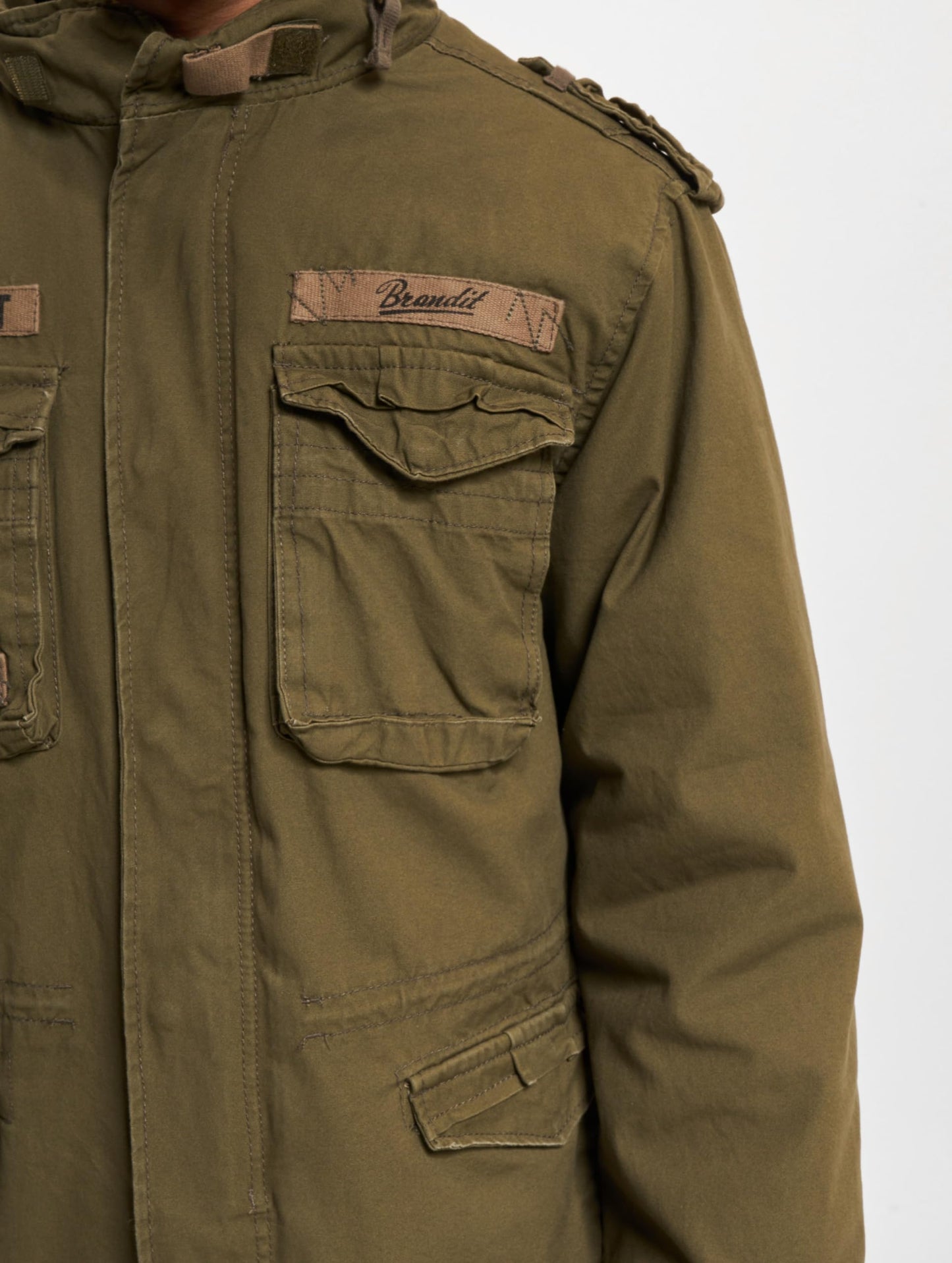 Brandit Men’s M-65 Giant Jacket Olive – Vintage Military Field Coat 5XL