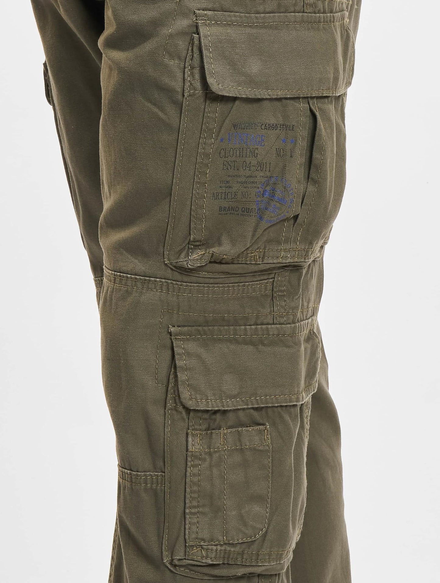Brandit Slim-Fit Cargo Pants Olive XL – Outdoor Army Trousers