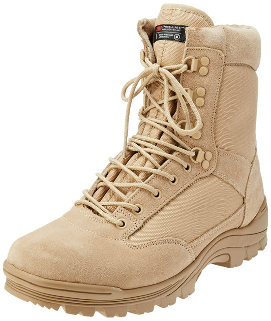 Mil-Tec Men’s Military Boots Black Tactical Combat Outdoor Footwear