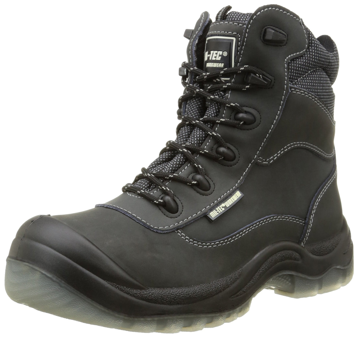 Mil-Tec Black Military Work Boots – UK Size 6 (EU 40)