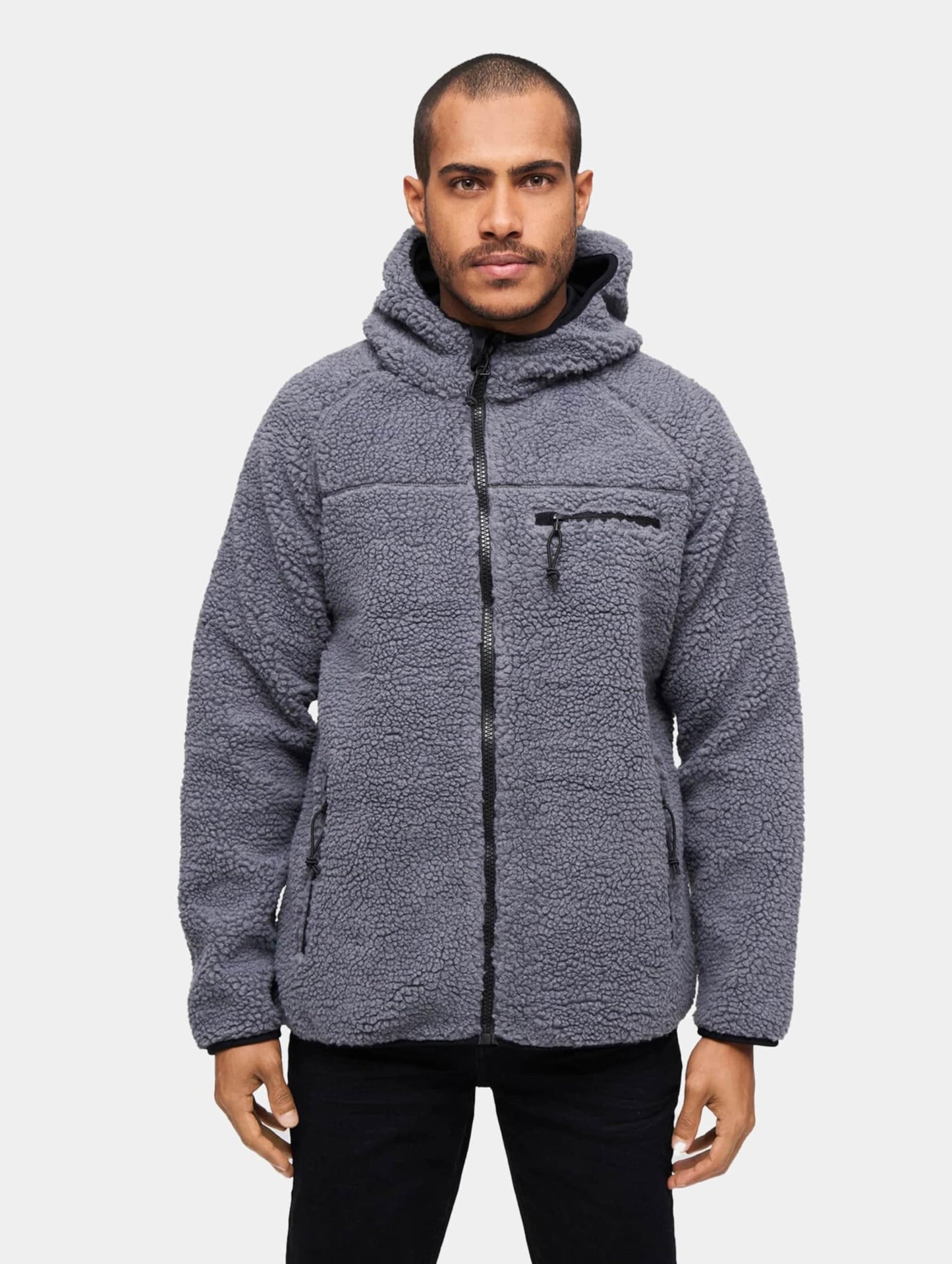 Brandit Men’s Teddyfleece Worker Jacket Olive | Warm Outdoor Winter Coat