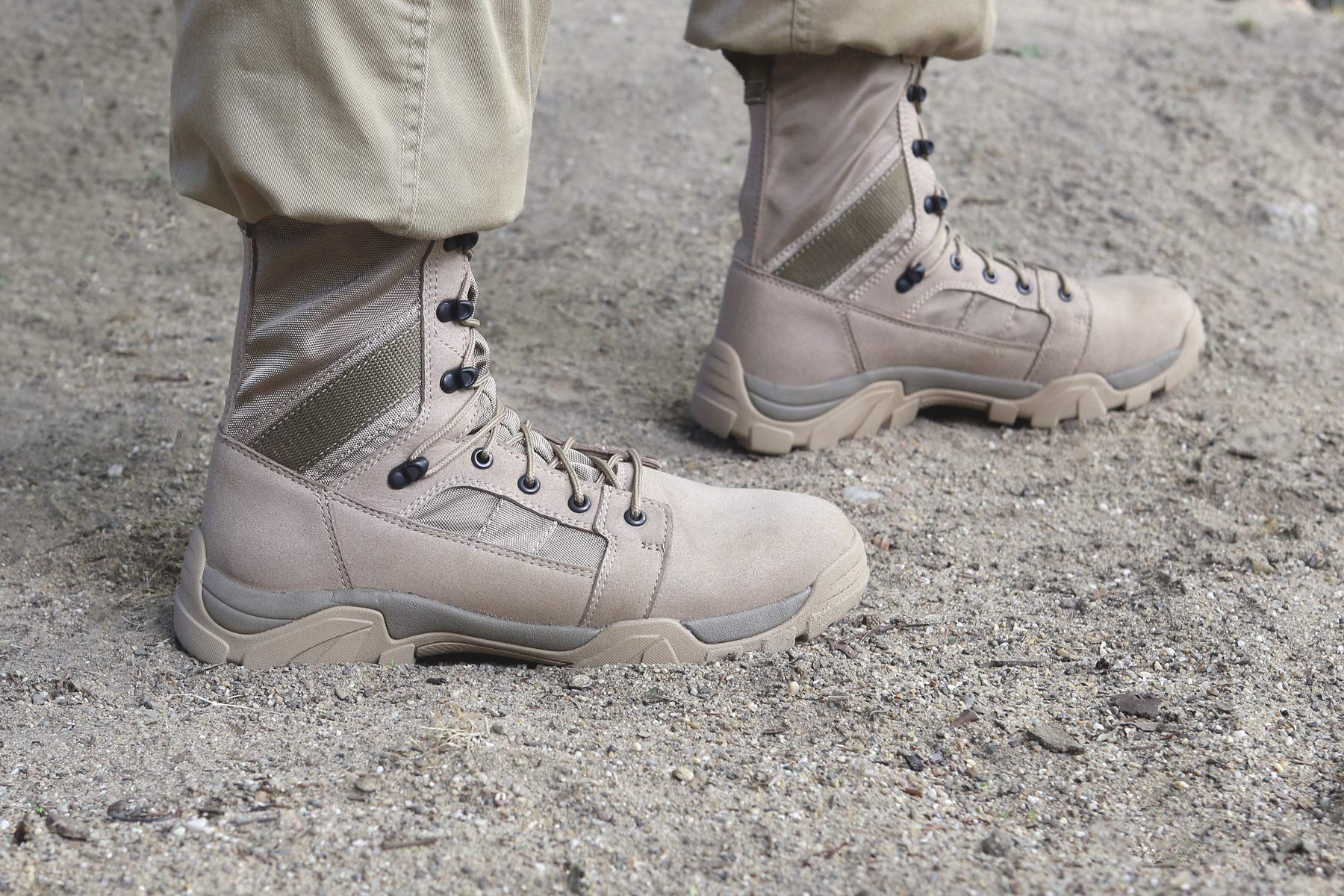 Brandit Defense Combat Boots – Black, Military Tactical Outdoor Footwear