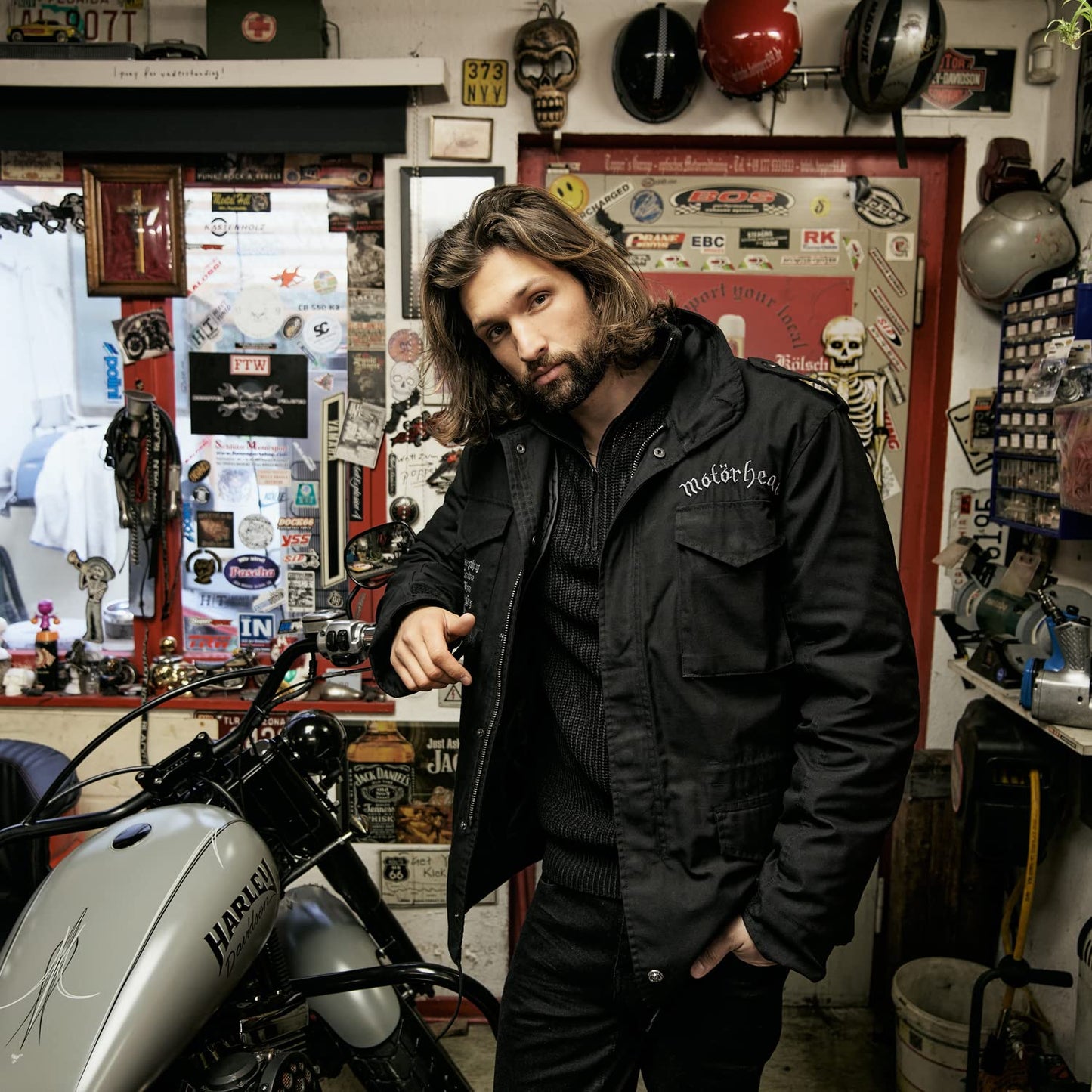 Brandit Motörhead M65 Jacket Black – Official Military Style Band Jacket