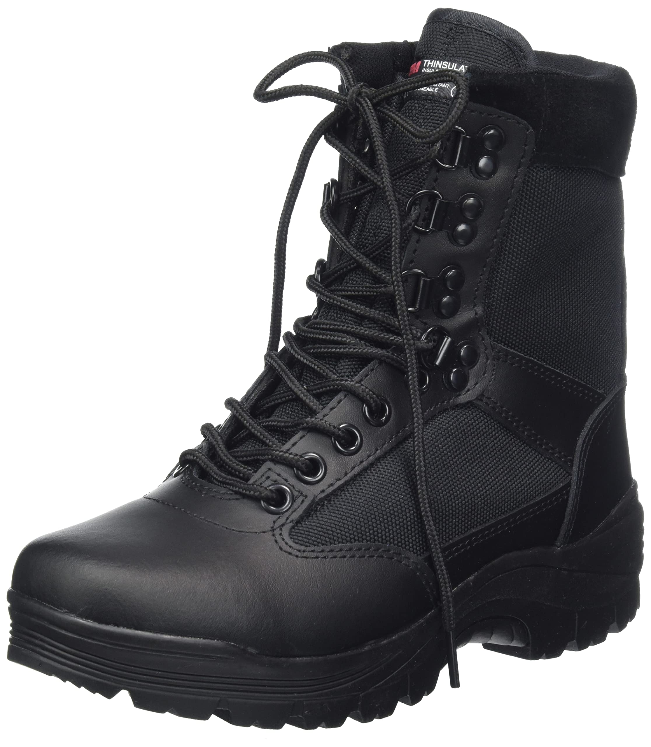 Mil-Tec Tactical Army Boots Black YKK Side Zip Combat UK 14 / EU 48