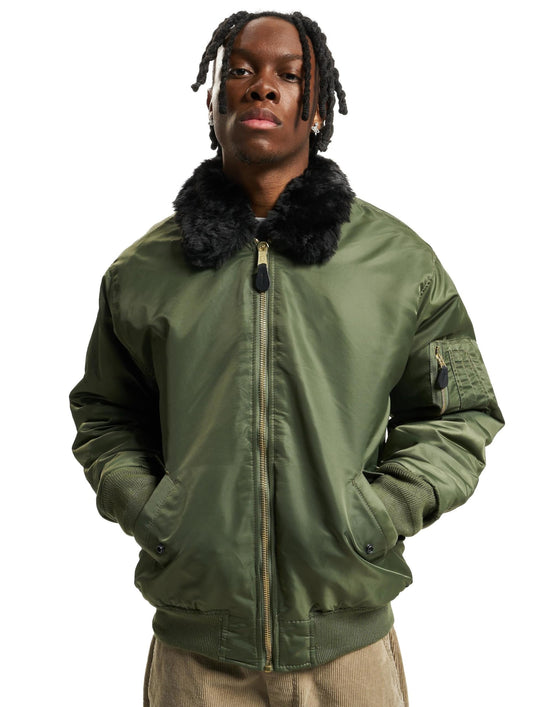Brandit Men’s MA2 Winter Jacket Olive M – Military Bomber Coat
